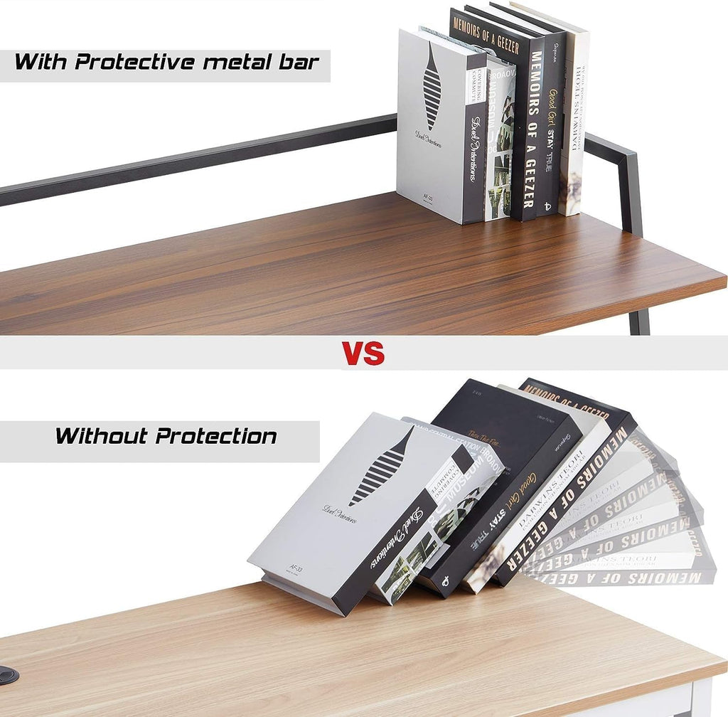 bureau pliable chic en bois et acier, espace de travail élégant et gain de place pour un intérieur organisé